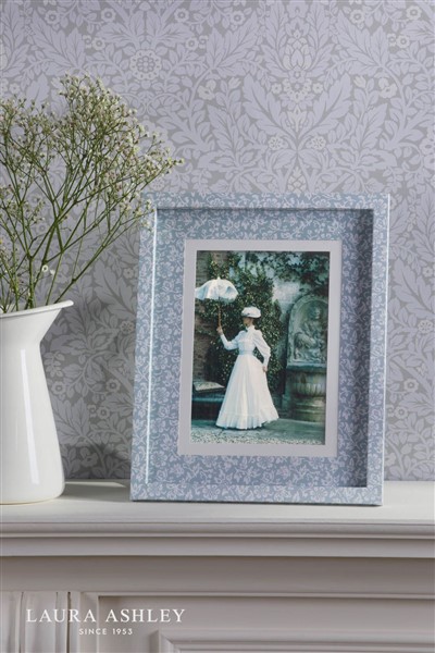 (image for) Laura Ashley Sweet Alyssum Photo Frame Blue 5" x 7"